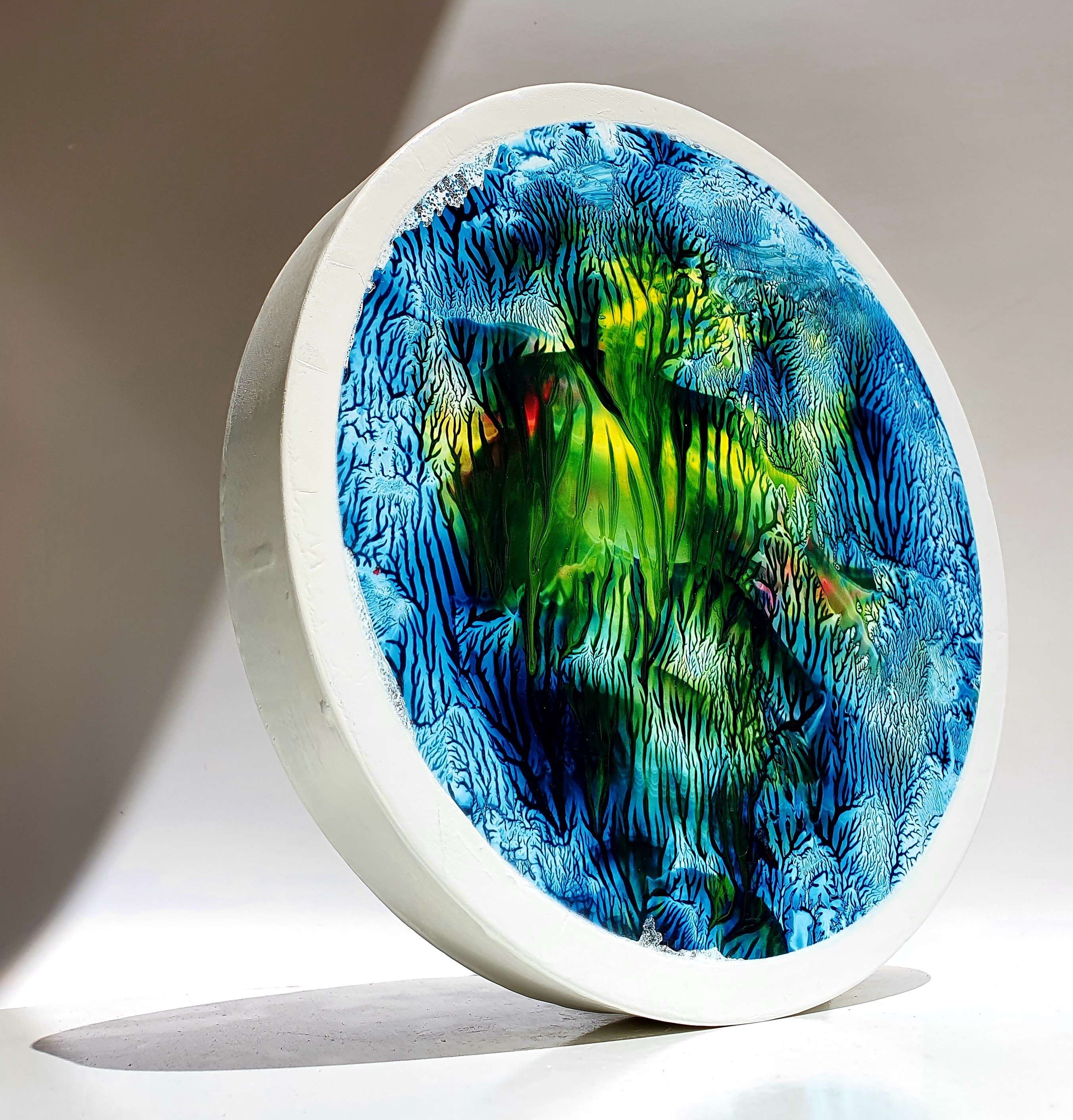 MDF Üzerine Akrilik Boya 25x25 cm Denge 6.1 2021